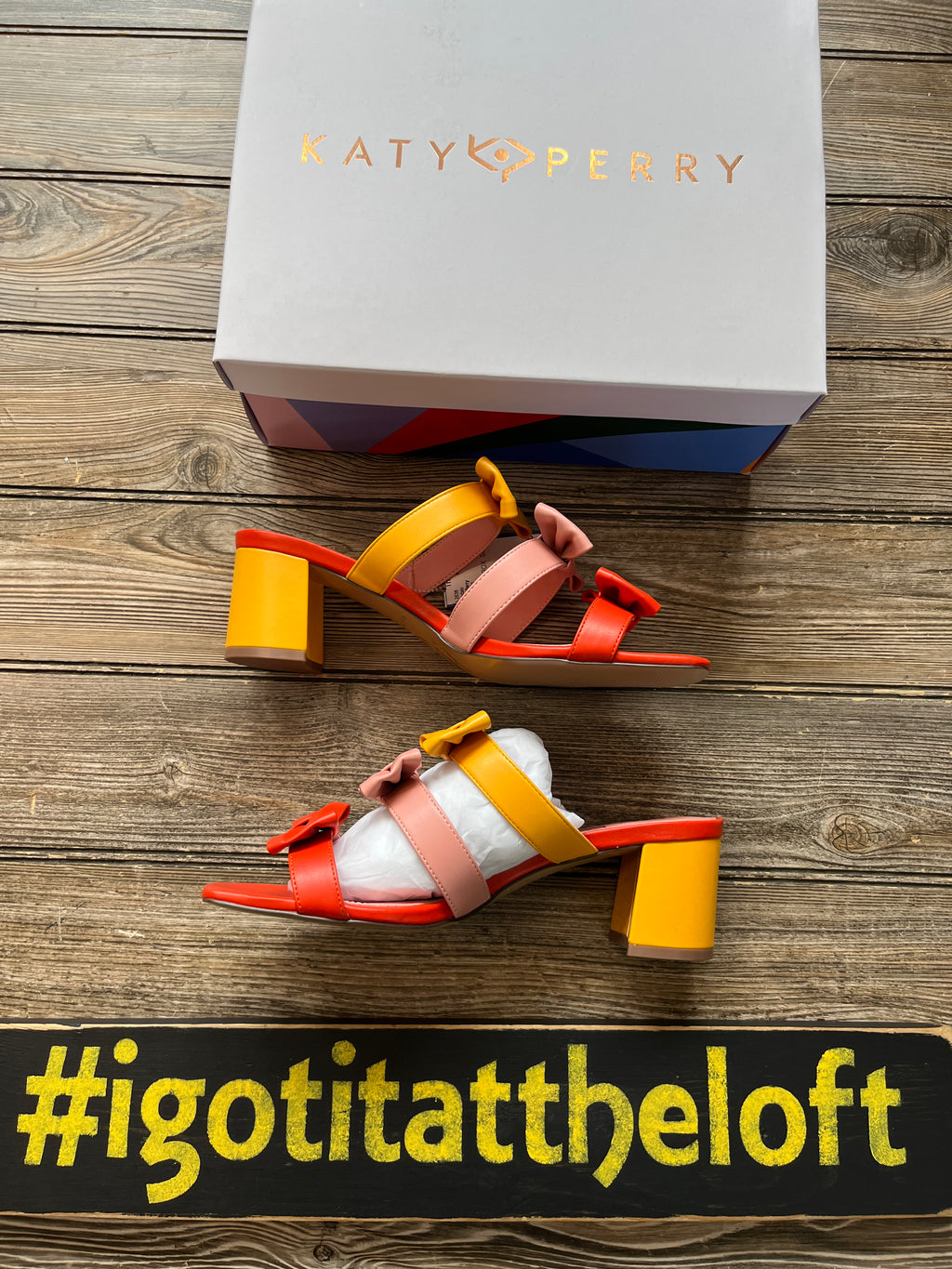 SOLD - Katy Perry New! Sz 8.5 Sandals Chunk Heel