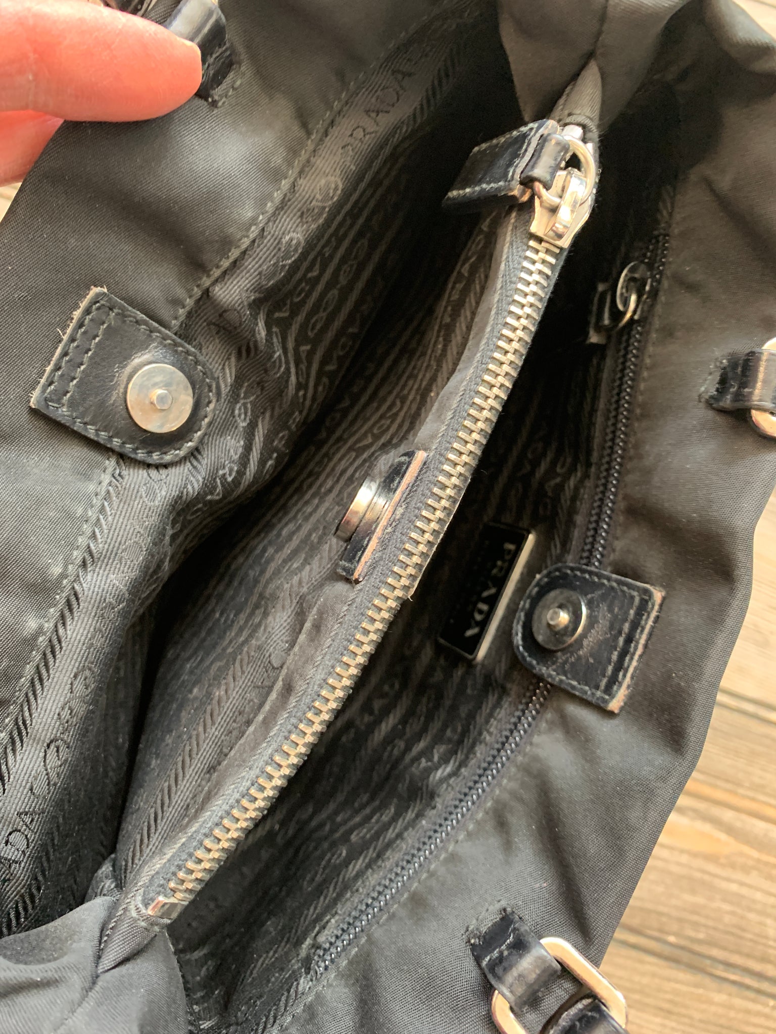 Prada Nylon Shoulder Bag Black Handbag