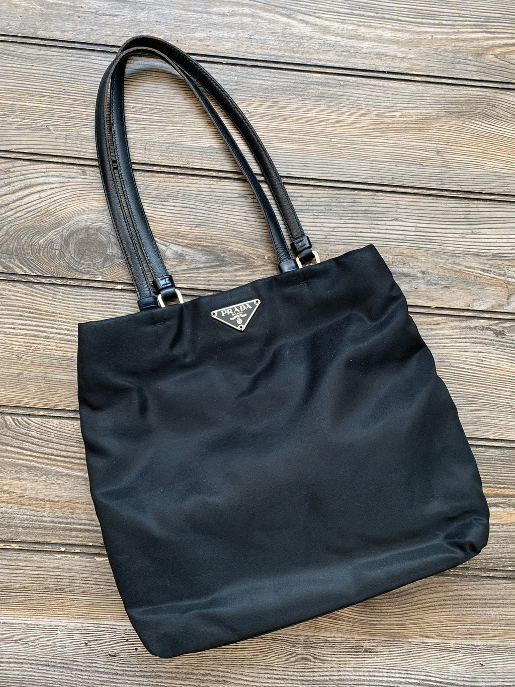 Prada Nylon Shoulder Bag Black Handbag