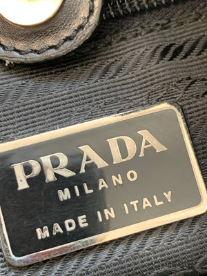 Prada Nylon Shoulder Bag Black Handbag