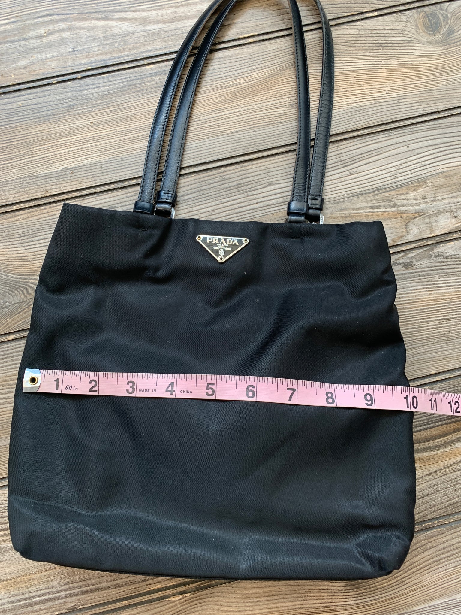 Prada Nylon Shoulder Bag Black Handbag
